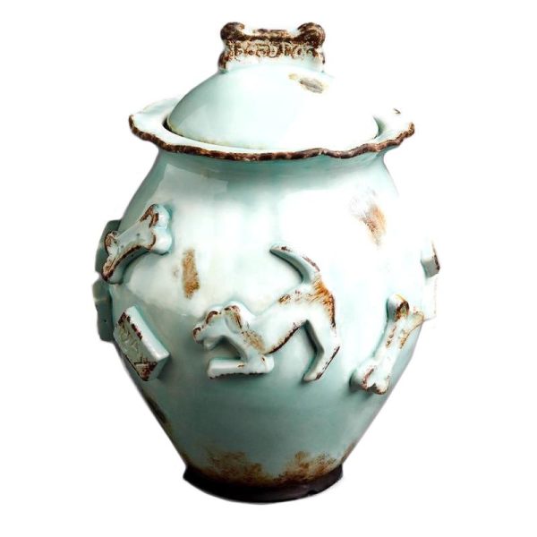 Dog Treat Jar Baby Blue Sale
