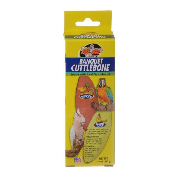 Zoo Med Banquet Cuttlebone - Tropical Fruit & Banana Flavor, Large - 2 Pack - (8 oz) Sale